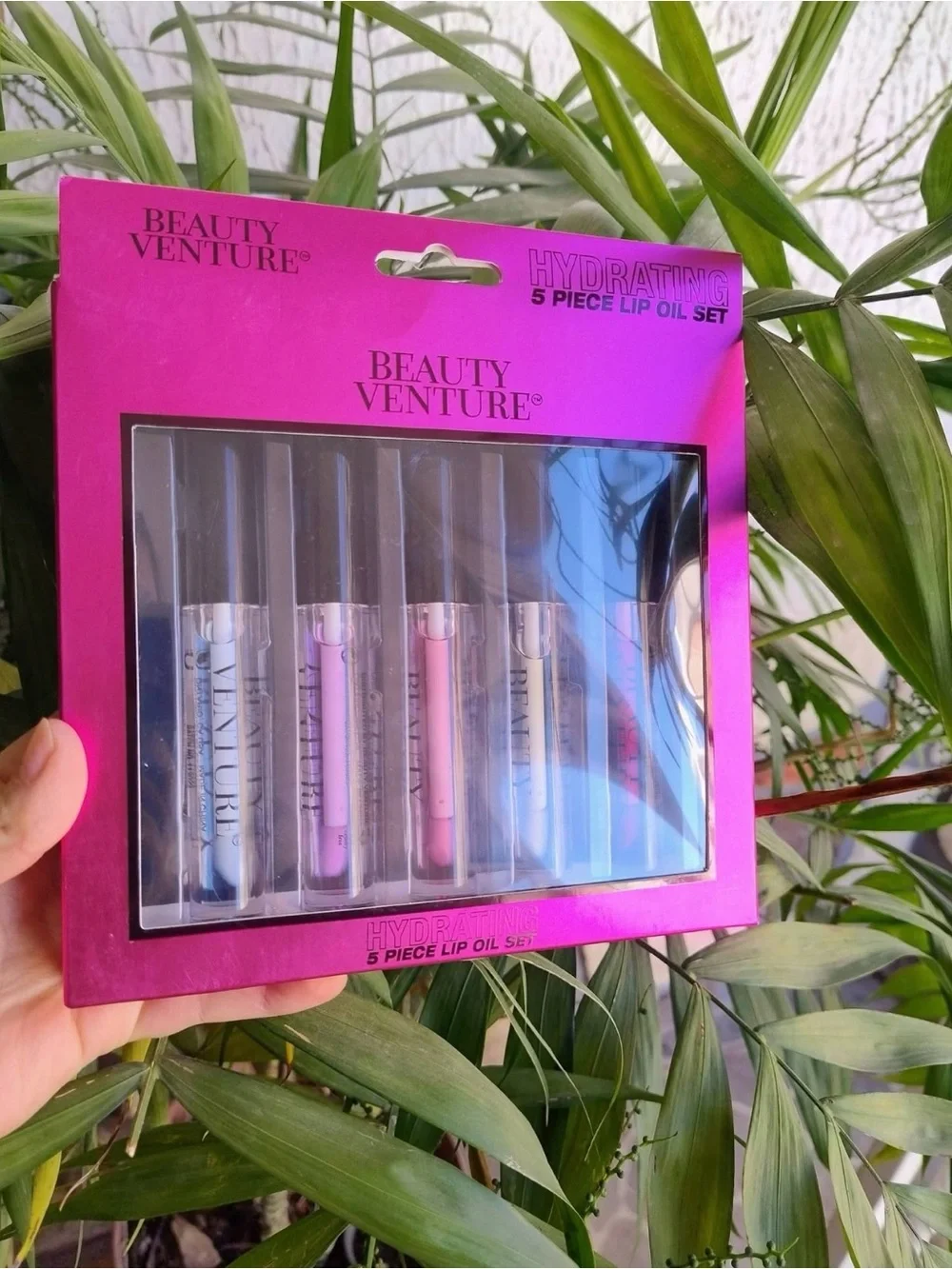 Hydrating 5-Piece Lip Oil Set - Pink